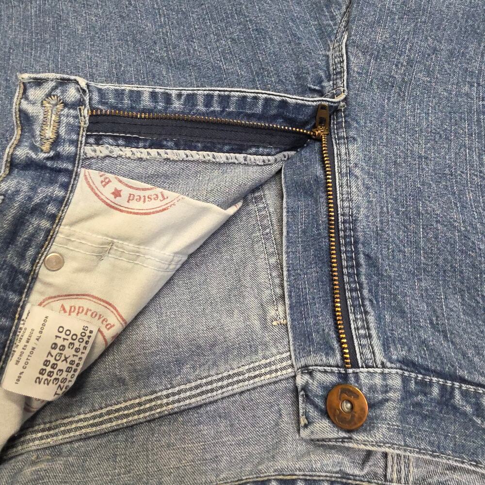 Vintage Y2K 90s Carpenter Workwear Utility Jeans Lee Dungarees sz 33x30 - Picture 11 of 14